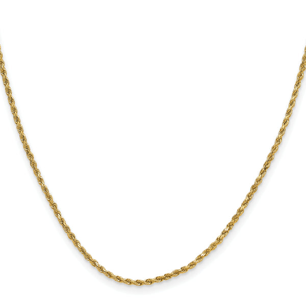 18" 14k Gold Rope Chain